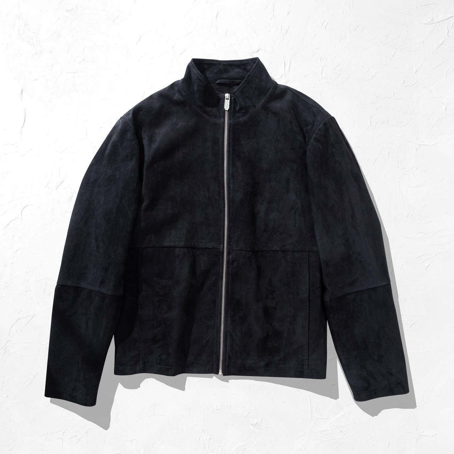 Navy Suede Jacket on a white background